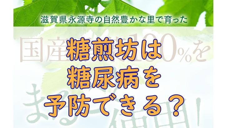 糖煎坊は糖尿病を予防できる？