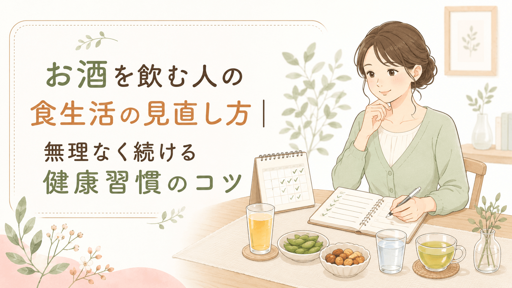 お酒を飲む人の食生活の見直し方｜無理なく続ける健康習慣のコツ